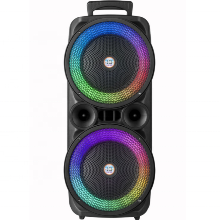 ao 8209 16w double 8 woofer rgb wireless bluetooth speaker