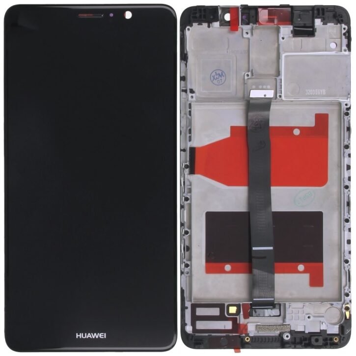 huawei mate 9 black lcd and digitiser complete with frame mha l09 mha l29