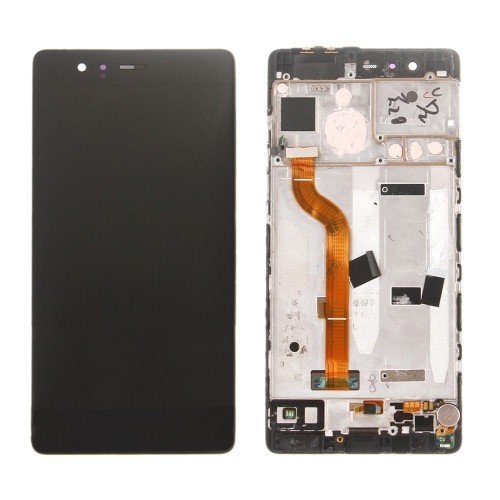 huawei p9 black lcd and digitiser with frame eva l09 eva l19 eva l29