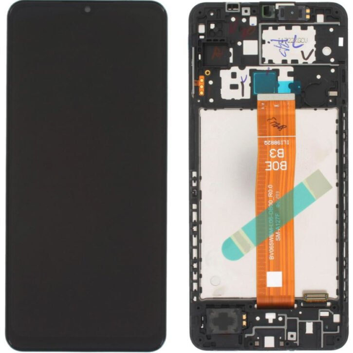 samsung a12 nacho lcd service pack w frame a127f gh82 26485a