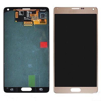 samsung note 4 lcd gold service pack n910f gh97 16565c