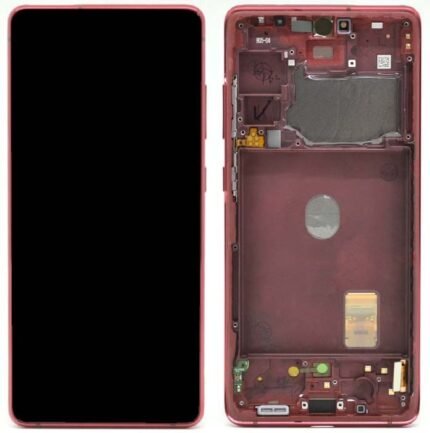 samsung s20 fe lcd red service pack w frame g780 g781 gh82 24214e