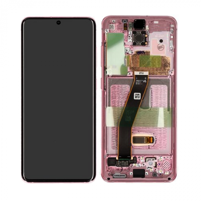 samsung s20 lcd cloud pink service pack w frame g980f g981f gh82 22131c