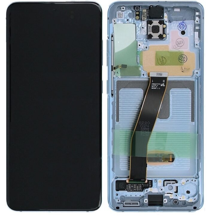 samsung s20 plus lcd cloud blue service pack w frame g985f g986f gh82 22145d