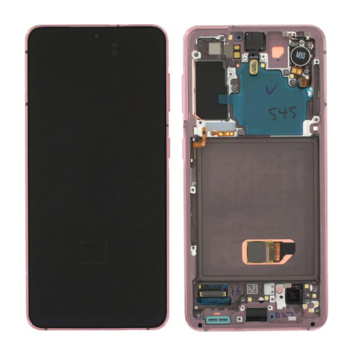 samsung s21 lcd pink service pack w frame g991f gh82 24544d