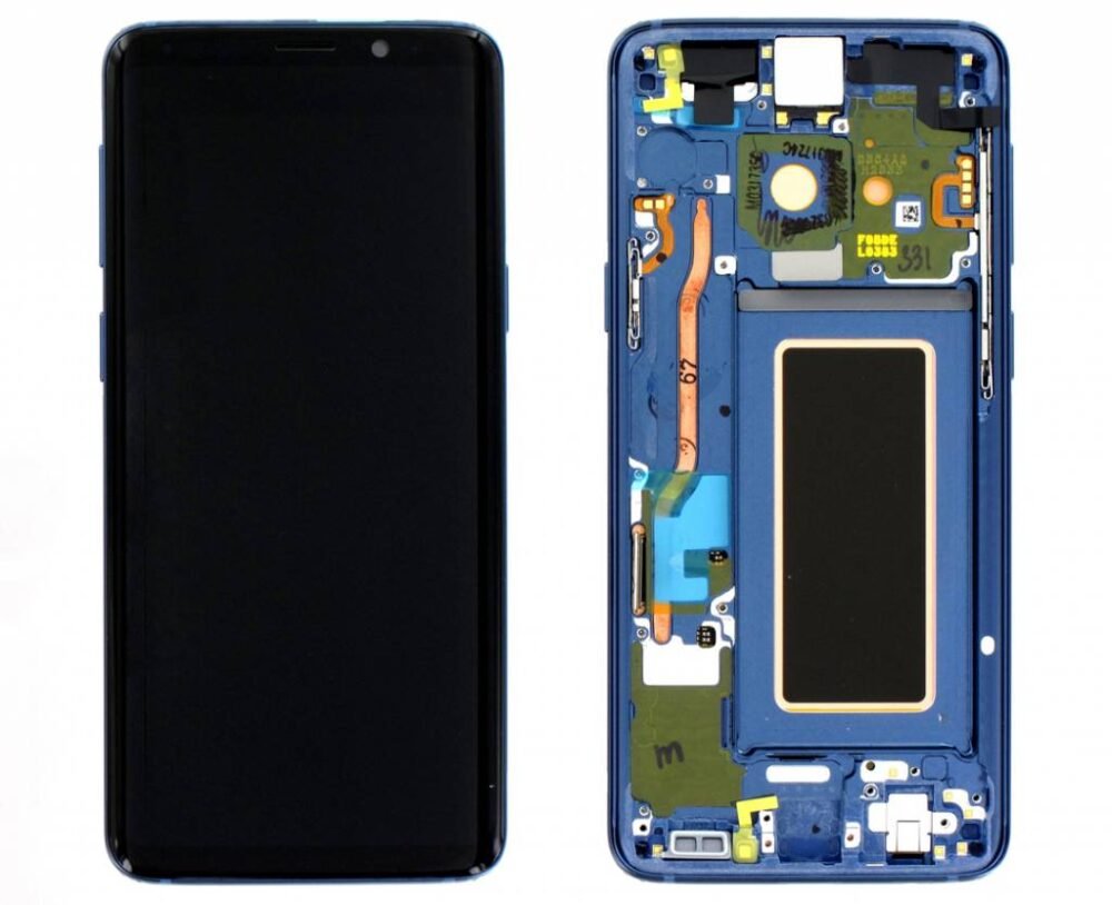 samsung s9 lcd coral blue service pack w frame g960f gh97 21696d