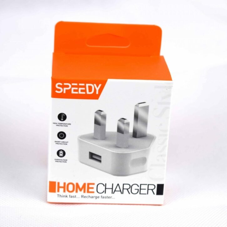 speedy single usb 1a mains charger