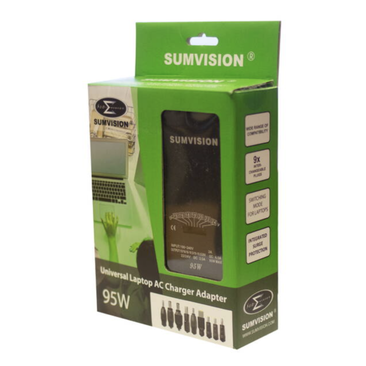 sumvision 95w universal power adapter laptop charger