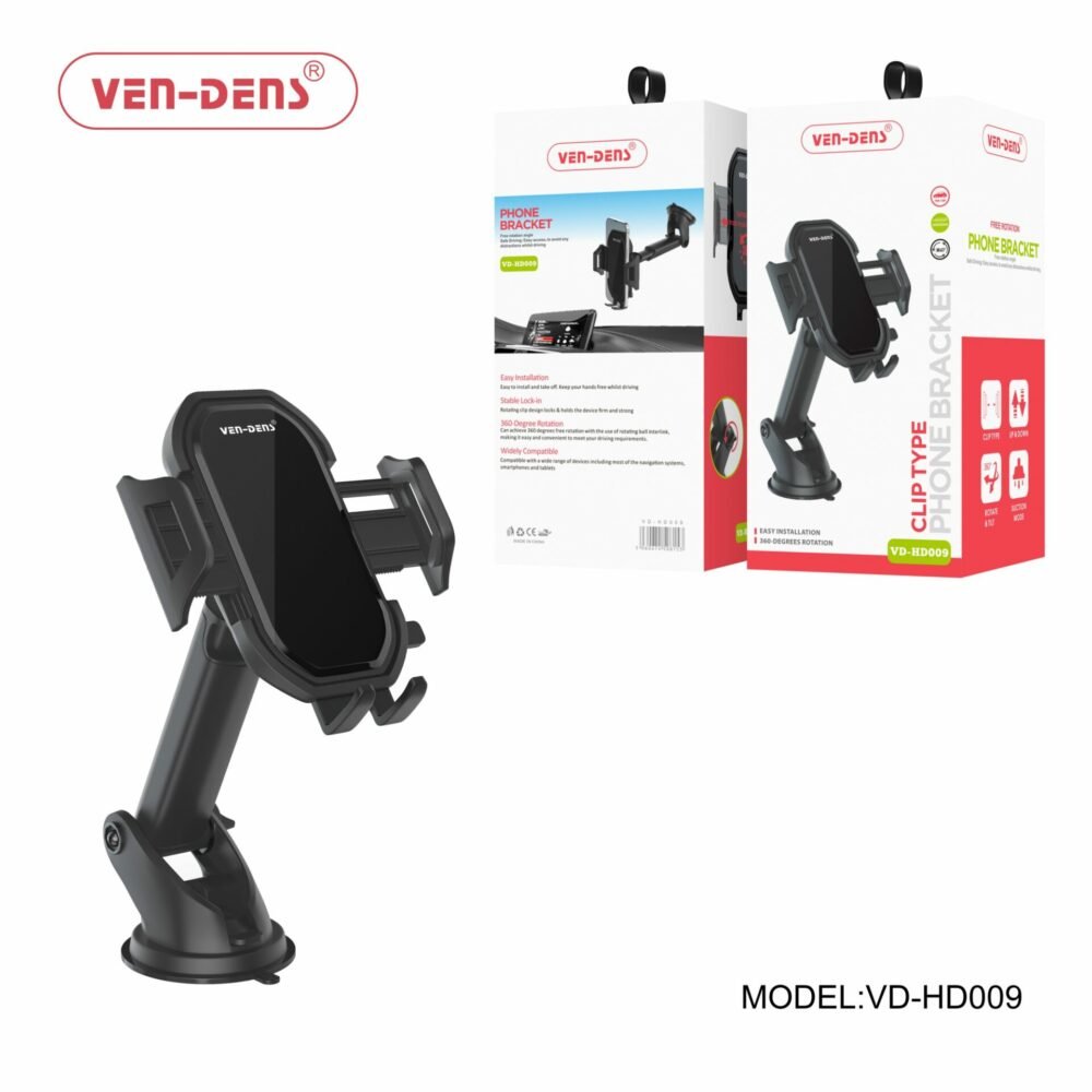 ven dens clip type car phone holder vd hd009