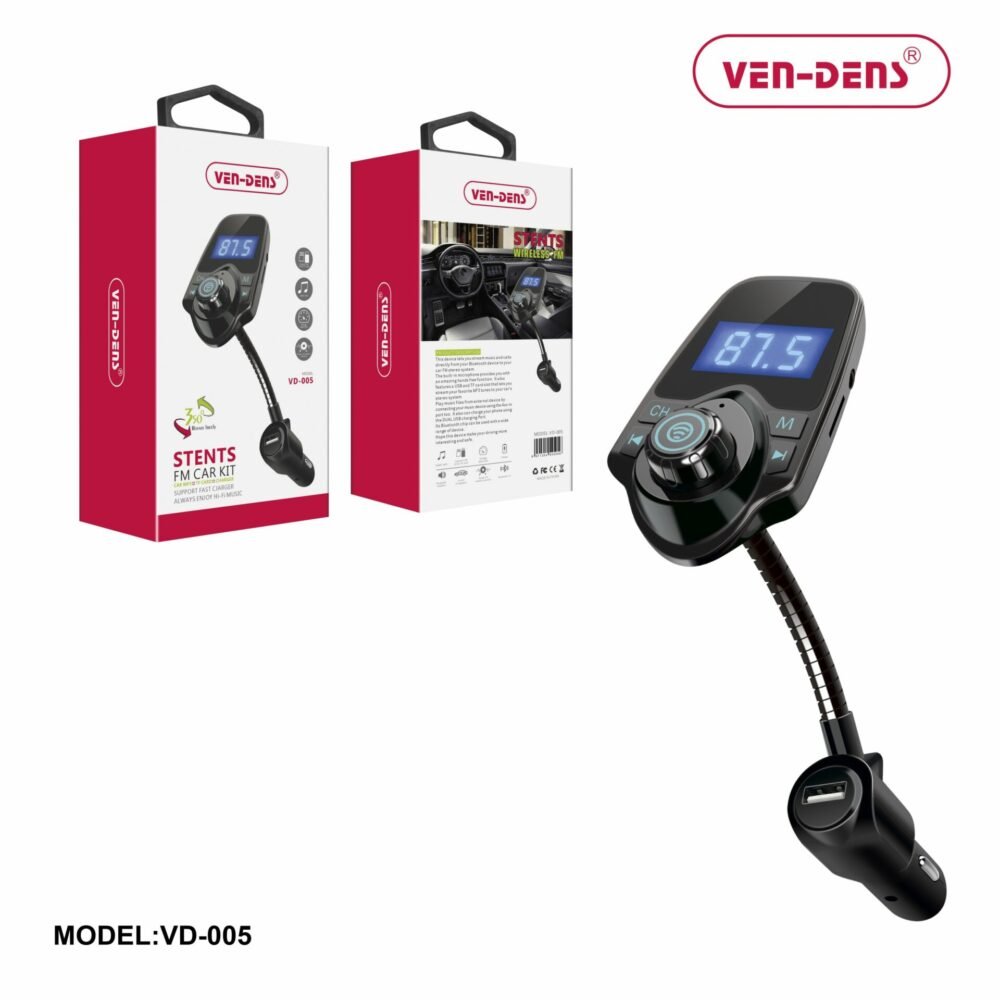 ven dens usb car charger with fm car kit vd 005