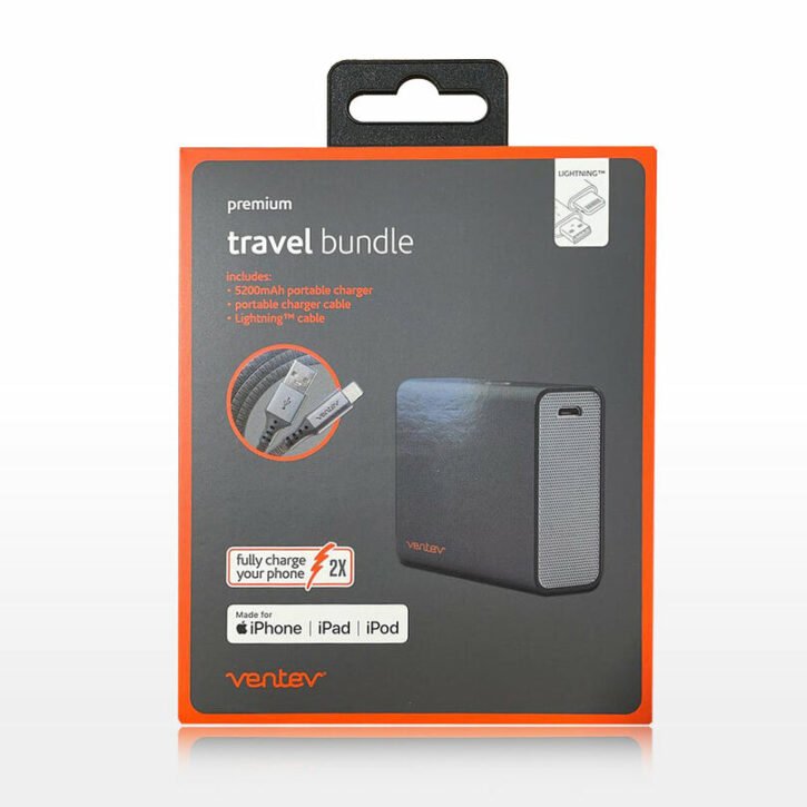 ventev 5200mah premium travel bundle powerbank