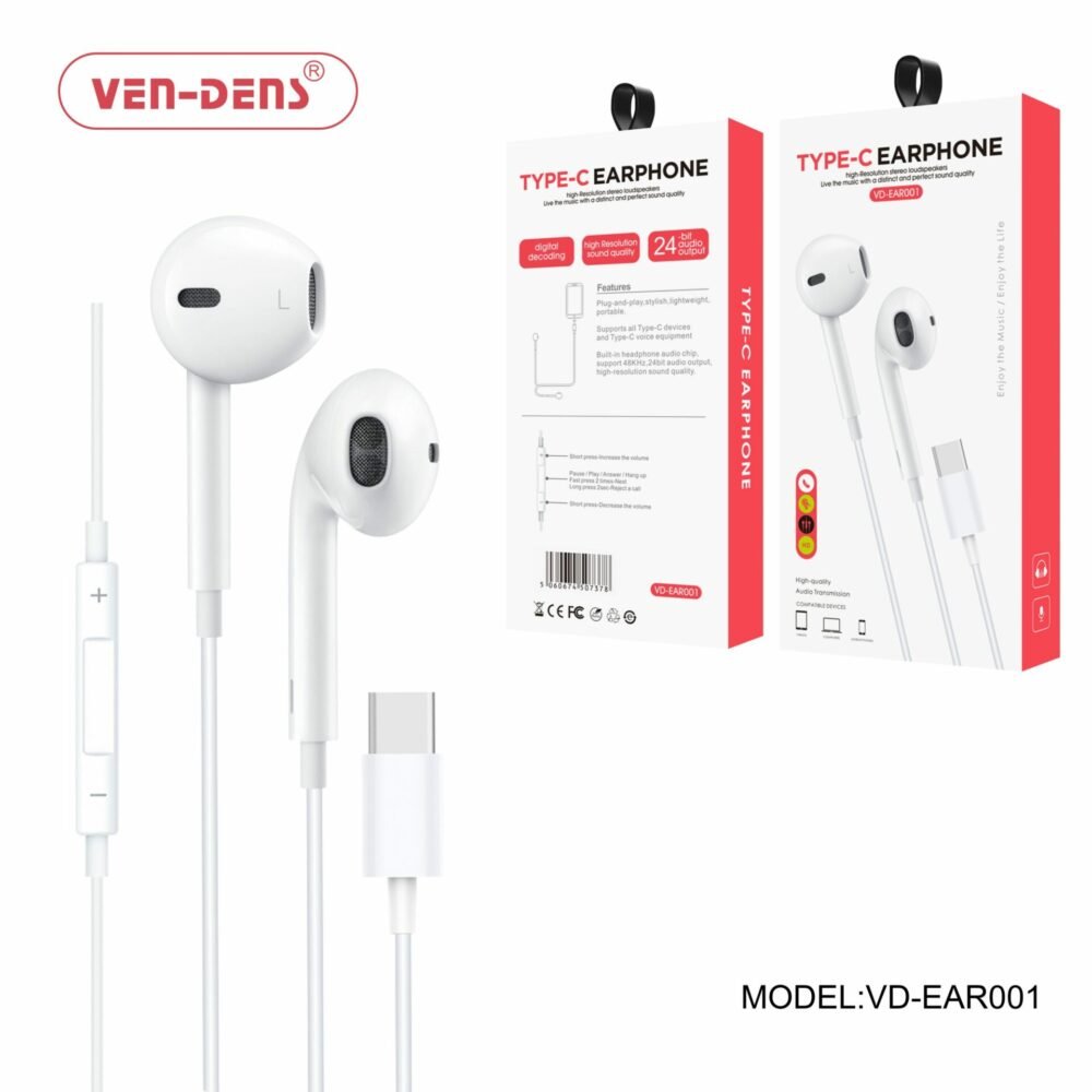 Headphones Ven Den VD EAR001 Type C