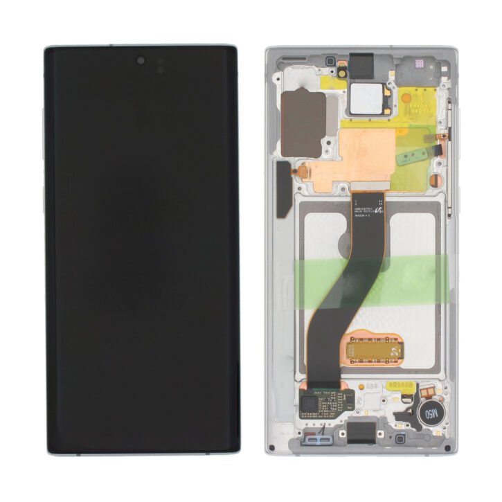 Samsung Note 10 N970F Lcd With DigitiserW F Service Pack Silver