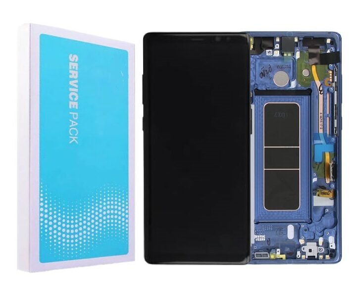 Samsung Note 8 N950 Lcd With DigitiserW F Service Pack Blue