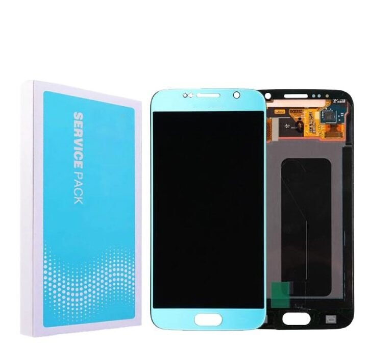 Samsung S6 G920f Lcd With DigitiserNF Service Pack Sea Blue