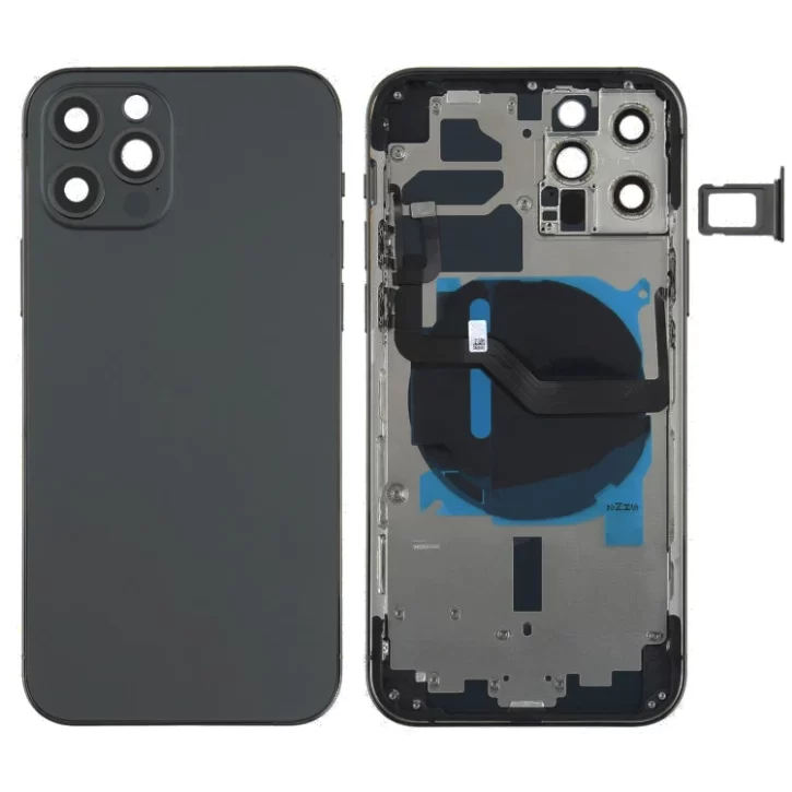Apple iPhone 12 6.1 Aftermarket Housing With Parts Black