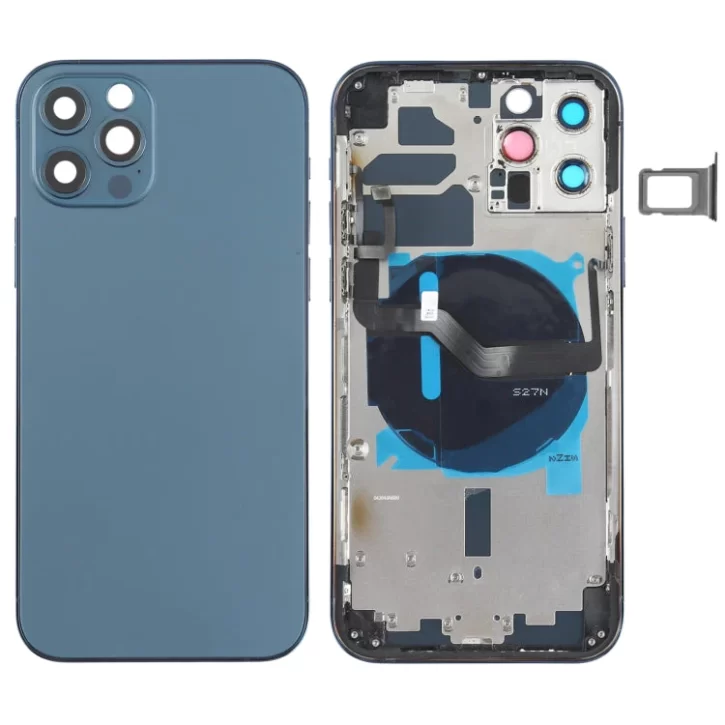 Apple iPhone 12 6.1 Aftermarket Housing With Parts Blue