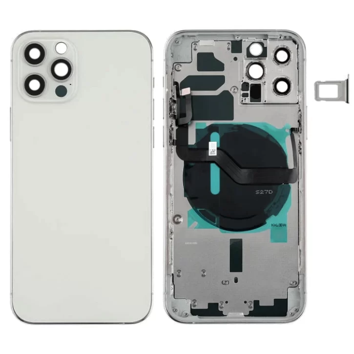 Apple iPhone 12 6.1 Aftermarket Housing With Parts White