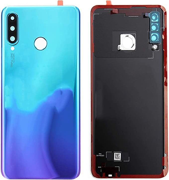 Huawei P30 Lite Battery Back With Lens Pecock Blue 48MP