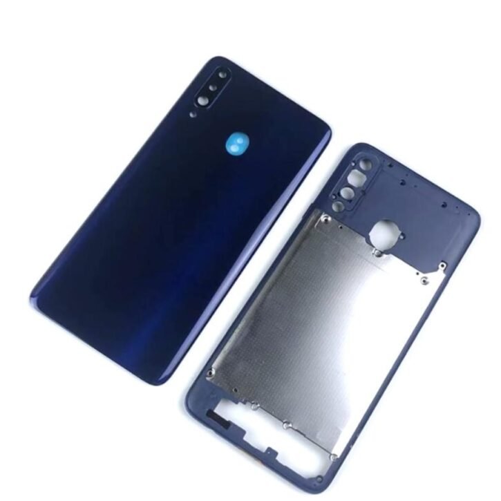 Samsung A20s A207 Battery Back With Lens Blue