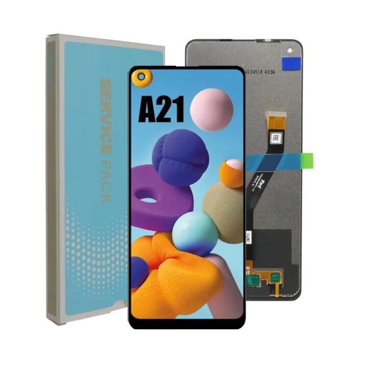 Samsung A21 A215 Lcd With DigitiserNF Service Pack Black