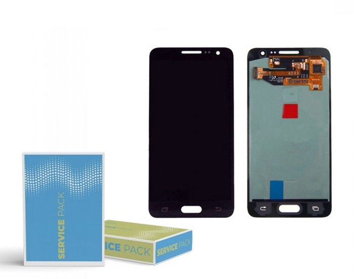 Samsung A3 A300F LCD With Digitiser Service Pack Black