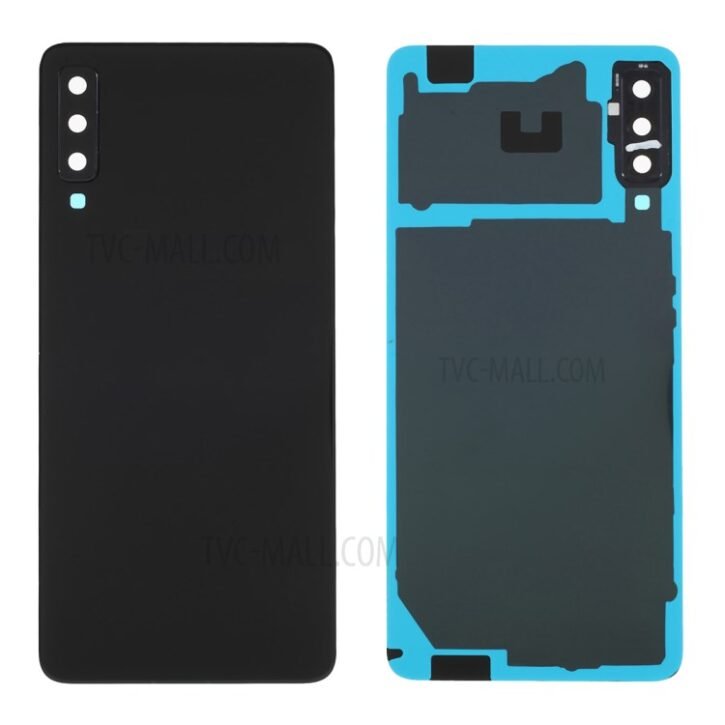 Samsung A7 2018 A750 Battery Back With Lens Black