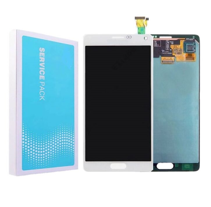 Samsung Note 4 N910 Lcd With DigitiserN F Service Pack Wihte