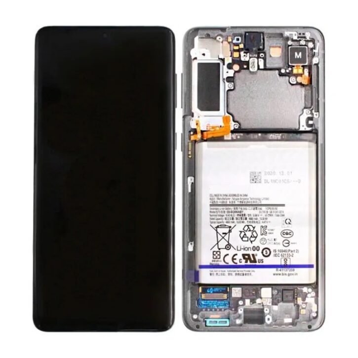 Samsung S21 Plus G996 Lcd With DigitiserW F Service Pack Silver