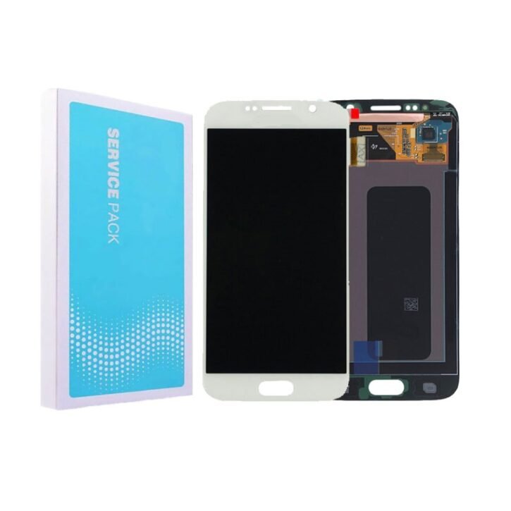 Samsung S6 G920f Lcd With DigitiserN F Service Pack White