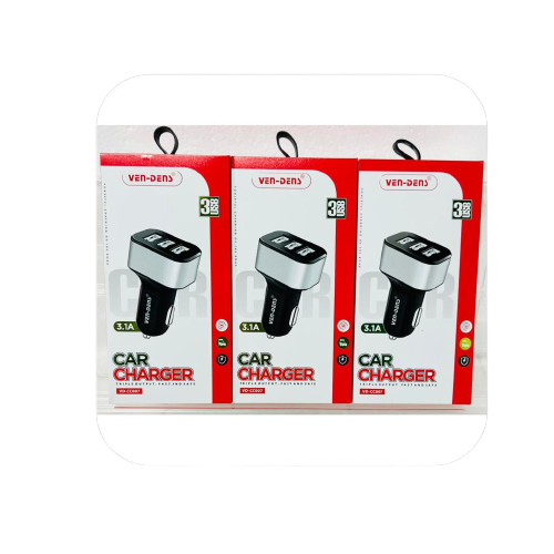 Ven Den 3.1A VD cc007 Car Charger 3 USB