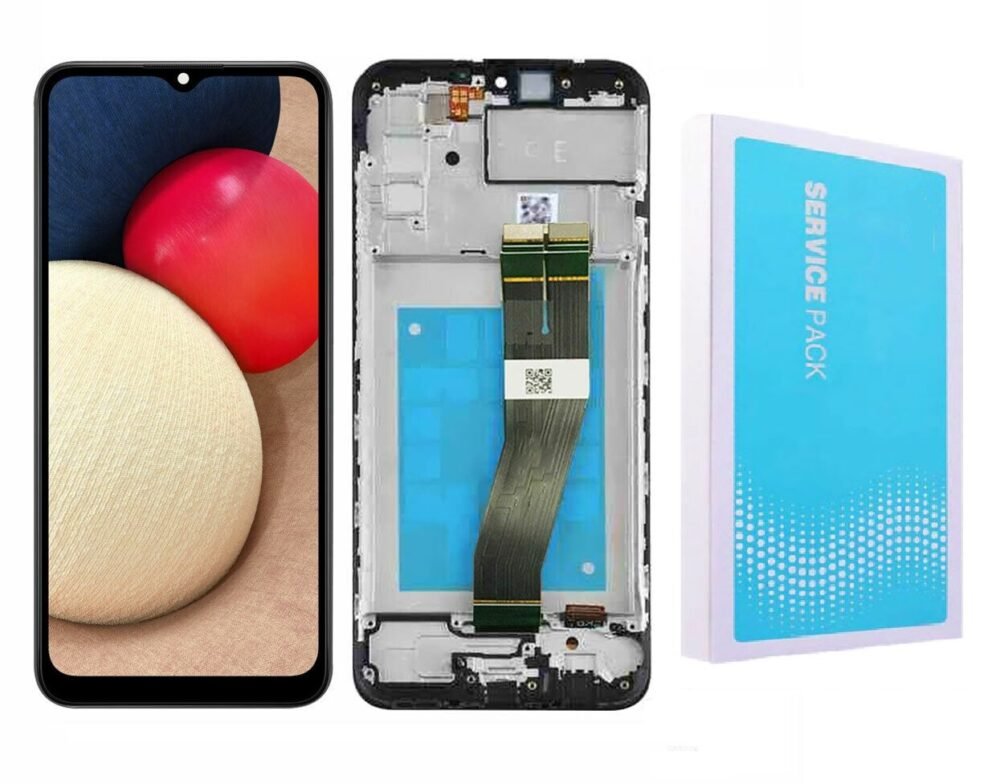 Samsung A02S A025F Lcd With DigitiserW F Service Pack Non EU Version Shorter LCD
