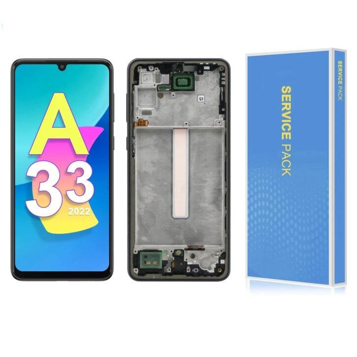 Samsung A33 5G A336 Lcd With DigitiserW F Service Pack Blue